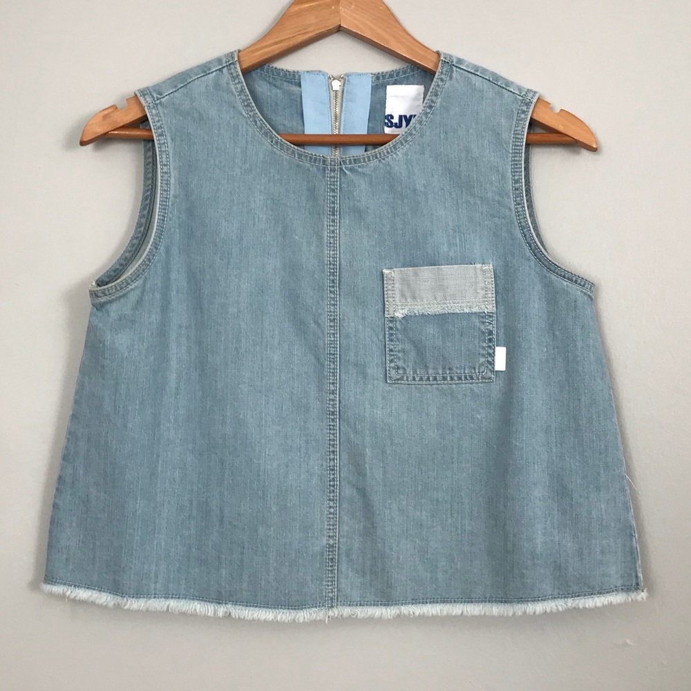SJYP from Net A Porter denim top
